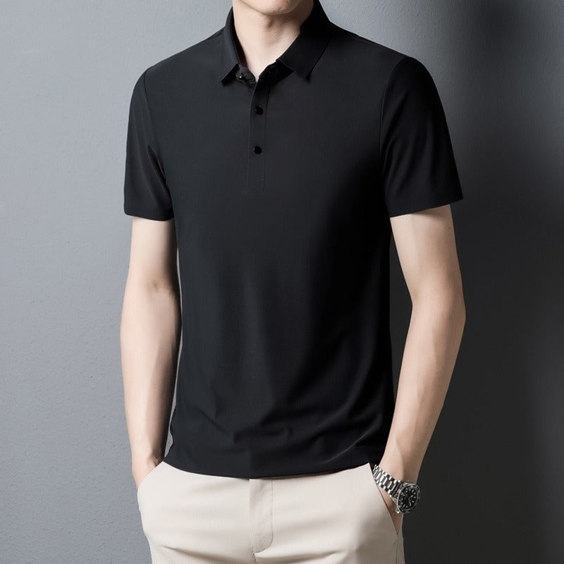 Men's light business polo shirt