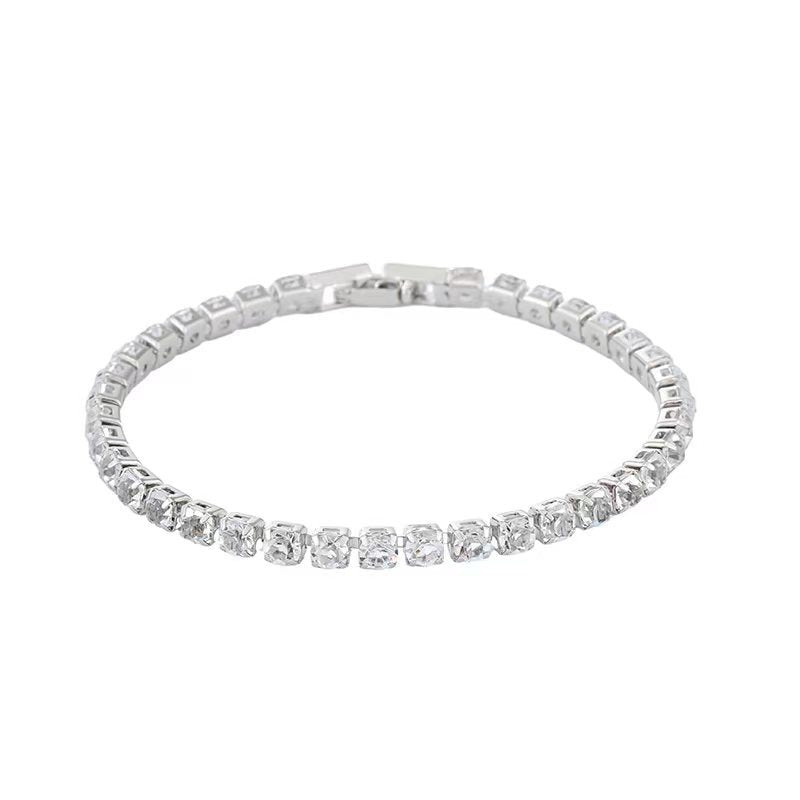 Full diamond zircon couple bracelet jewelry gift