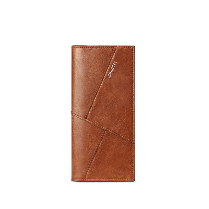 Men's Multi-Function Anti-Theft Soft Leather Wallet - Ultra-Thin Two Fold