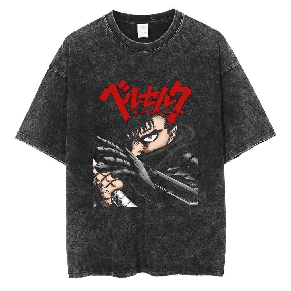 Retro Berserk printed T-shirt