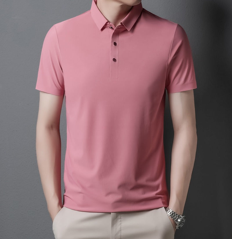 Men's light business polo shirt