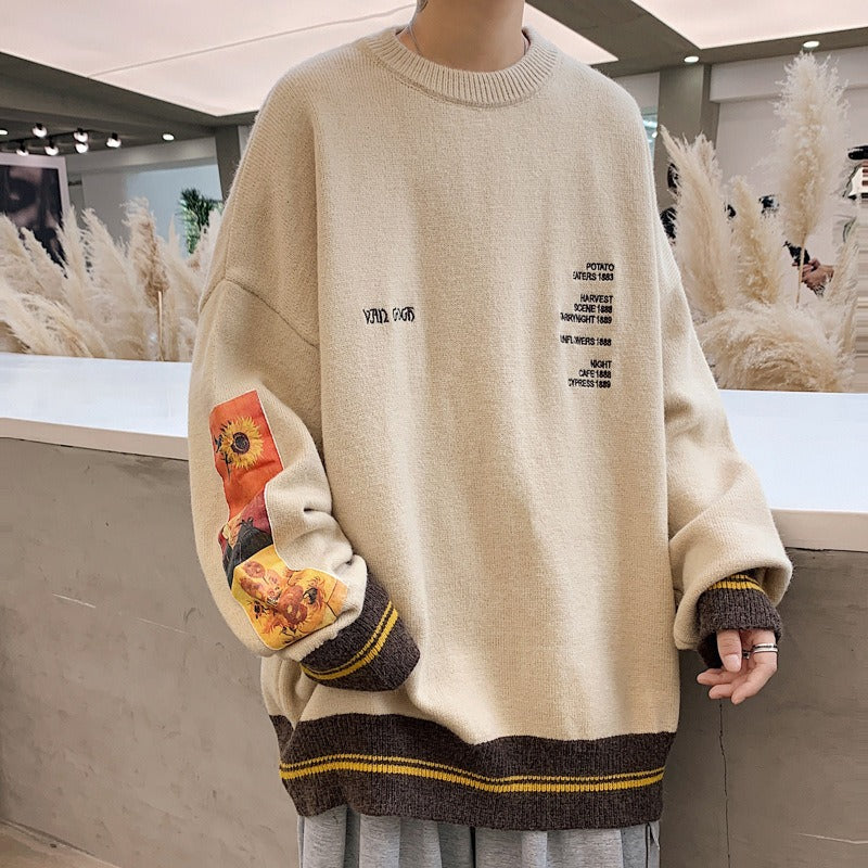 oversized thickened knit sweater