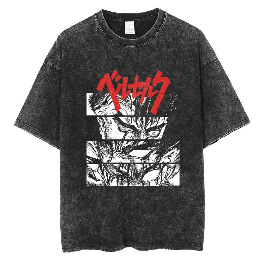 Retro Berserk printed T-shirt