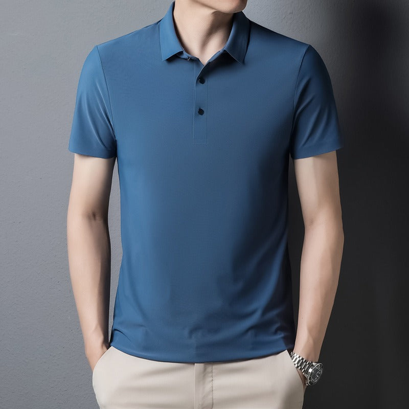 Men's light business polo shirt