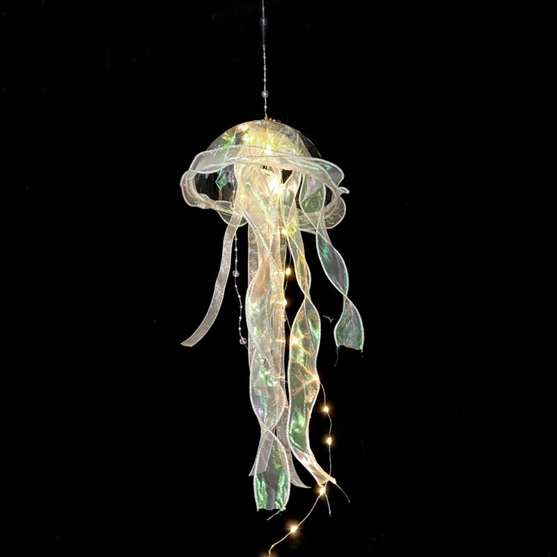 Handmade LED Jellyfish Lantern - Realistic Hanging Decoration