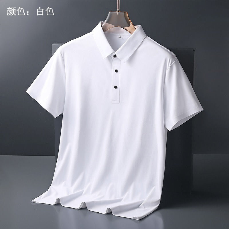 Men's light business polo shirt