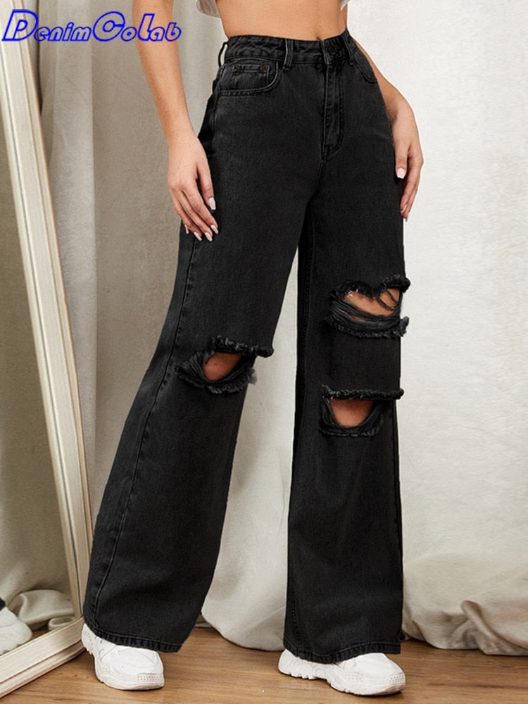 wide-leg jeans