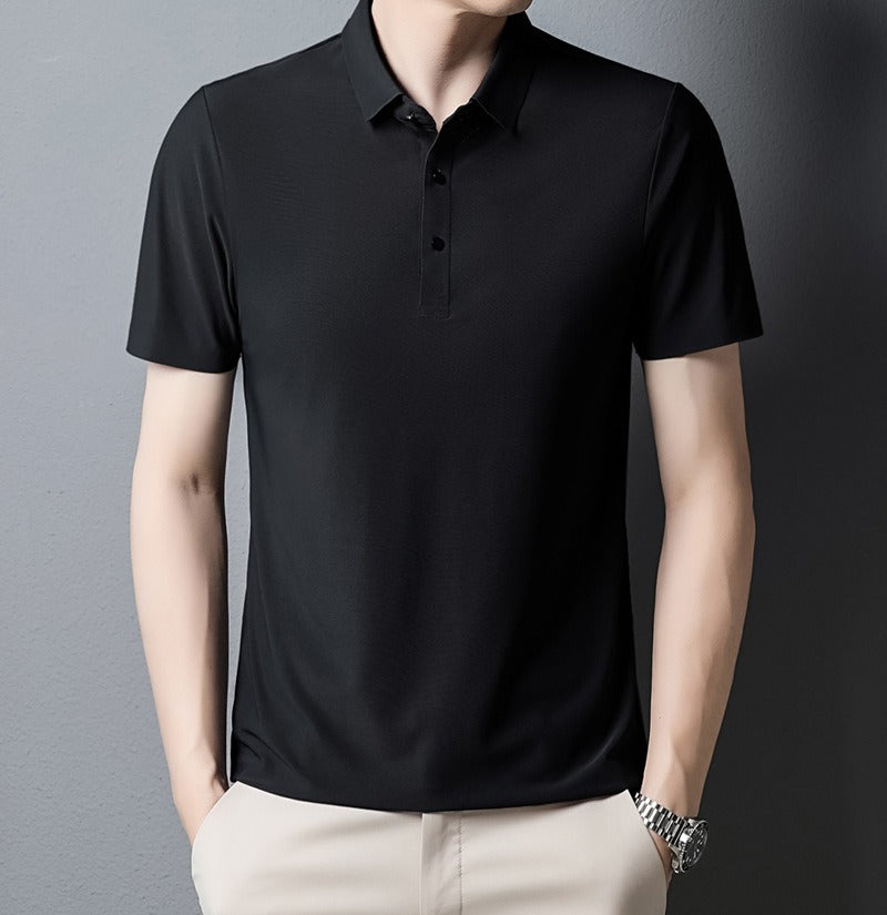 Men's light business polo shirt