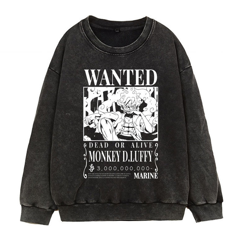 Luffy printed hoodie