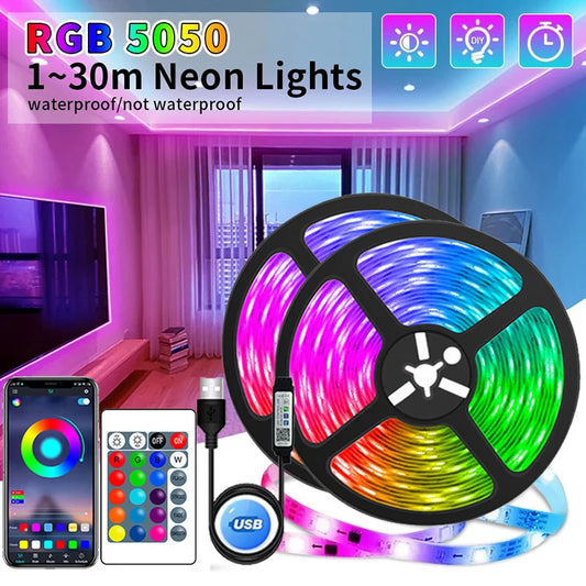 USB LED Strip Lights: APP-Controlled 5050 RGB for Room/TV Backlight