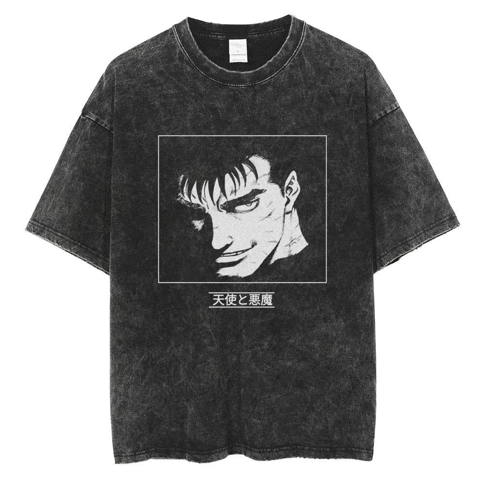 Retro Berserk printed T-shirt