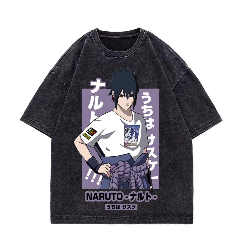 Retro classic/Sasuke printed T-shirt Unisex