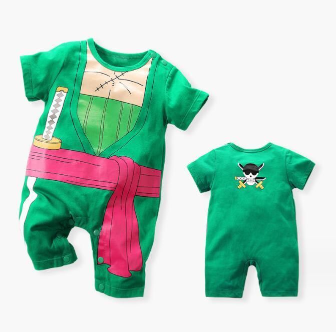 Anime style baby jumpsuit short sleeved