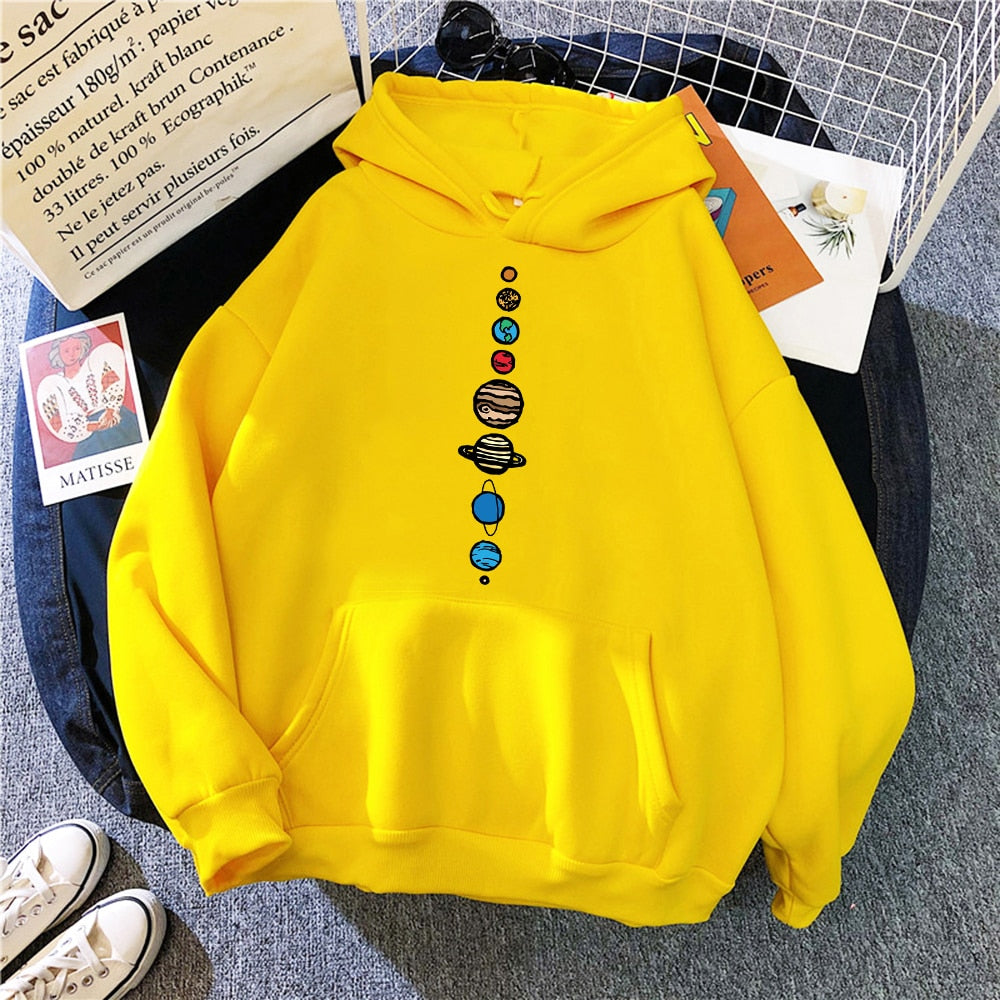 Solar System Universe Pattern Sweatshirt