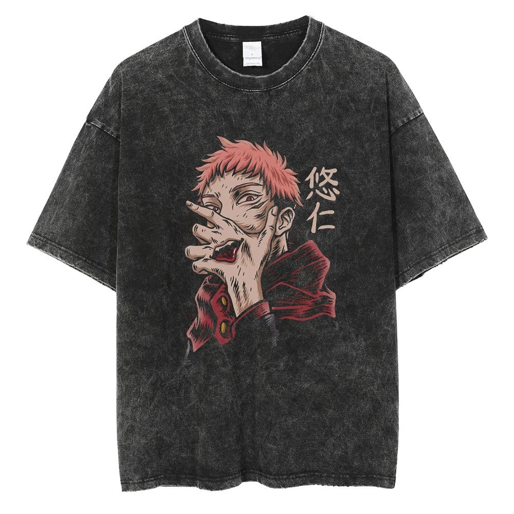 Retro Jujutsu Kaisen printed T-shirt Unisex