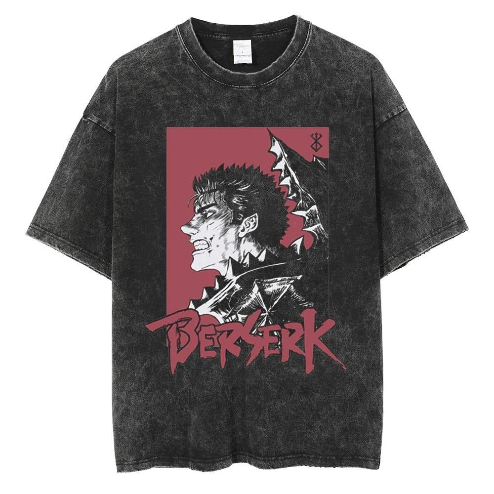 Retro Berserk printed T-shirt