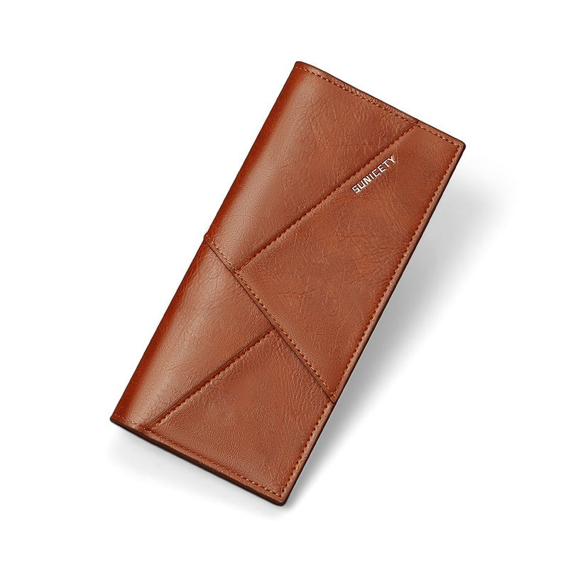 Men's Multi-Function Anti-Theft Soft Leather Wallet - Ultra-Thin Two Fold