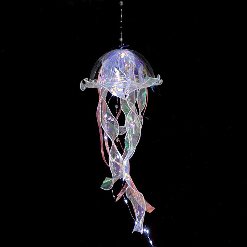 Handmade LED Jellyfish Lantern - Realistic Hanging Decoration