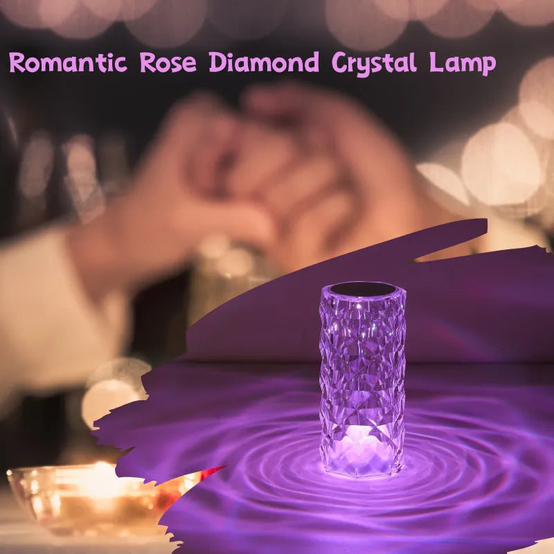 Crystal decorative desk lamp