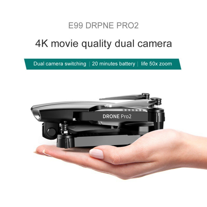 E99 PRO2 folding drone with quad-axis, long-range aerial photography