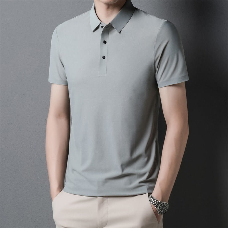 Men's light business polo shirt