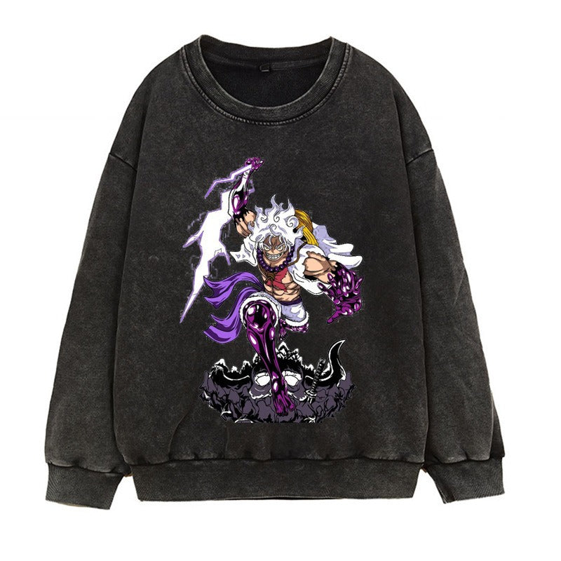 Luffy printed hoodie