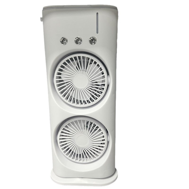 USB Rechargeable Mini Air Conditioner: Double-Ended Portable Cooling Fan