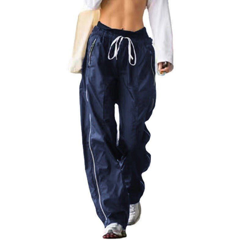 women's high-waist slim street style casual pants