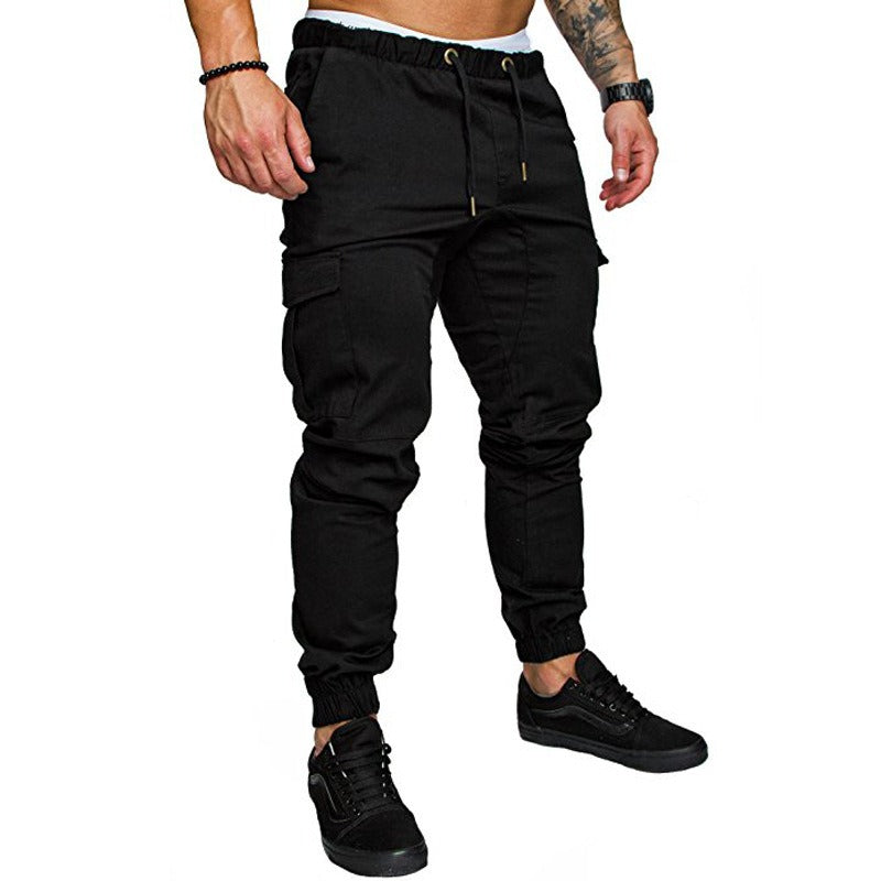 Men's multi-pocket woven casual pants