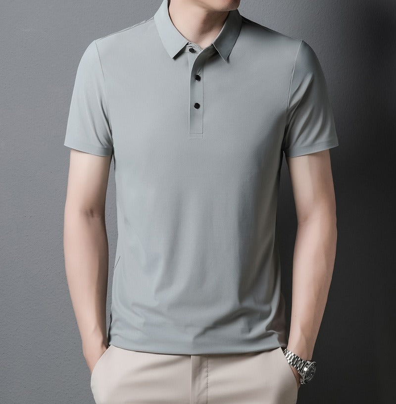 Men's light business polo shirt