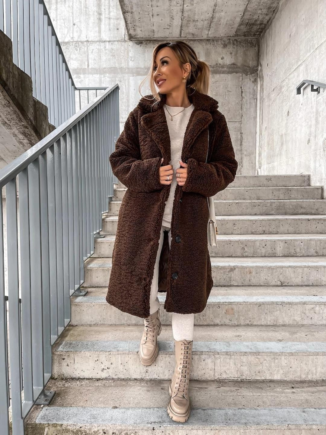 women's fur lapel jacket