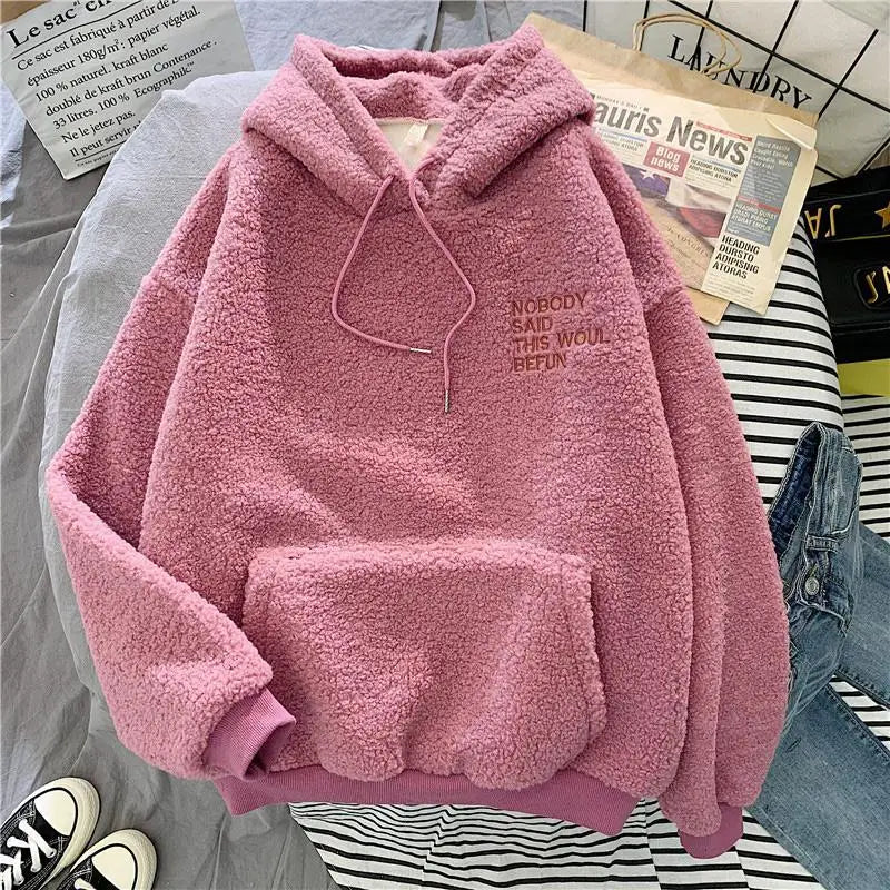 Fleece Flannel Pullover for Women