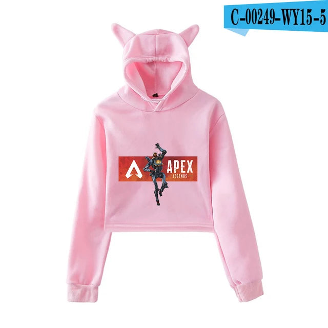 Apex Legends Print Cat ears Hoodies