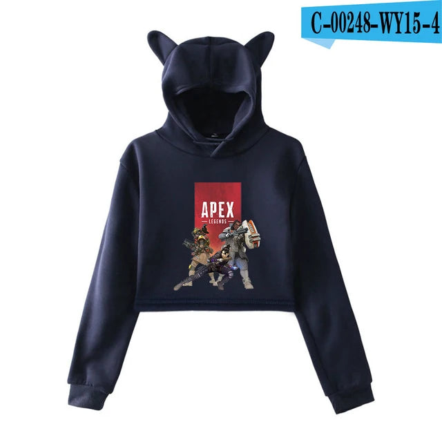 Apex Legends Print Cat ears Hoodies