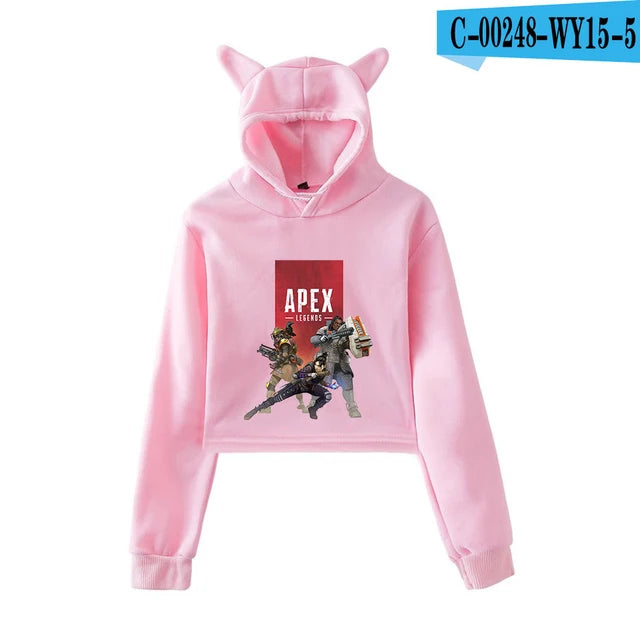 Apex Legends Print Cat ears Hoodies