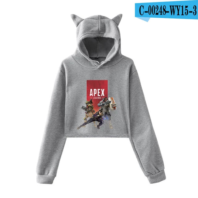 Apex Legends Print Cat ears Hoodies