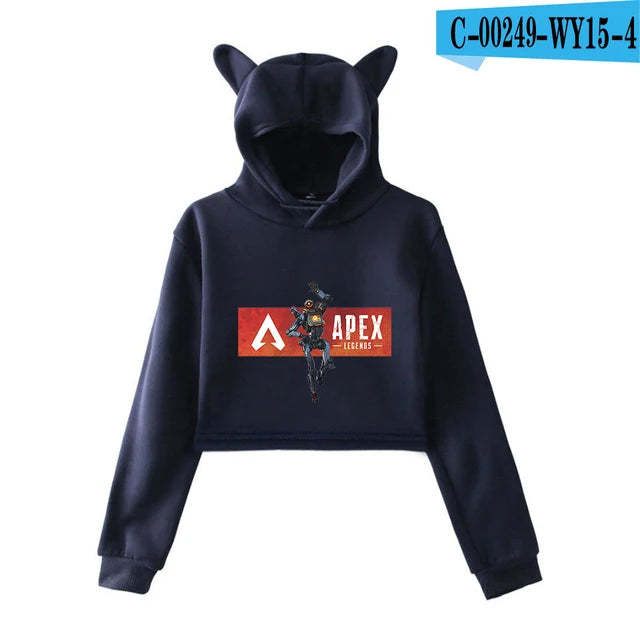 Apex Legends Print Cat ears Hoodies