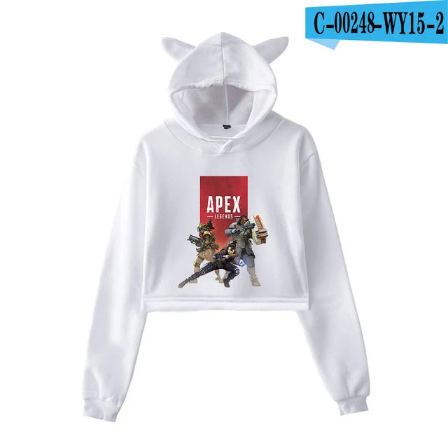 Apex Legends Print Cat ears Hoodies