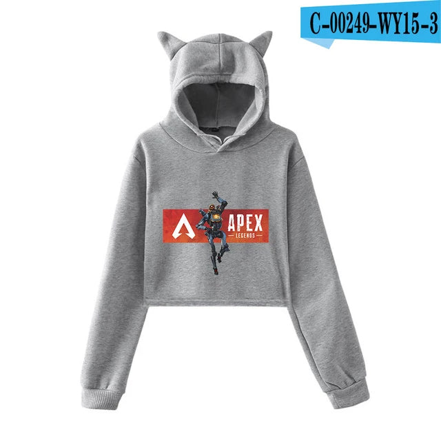 Apex Legends Print Cat ears Hoodies