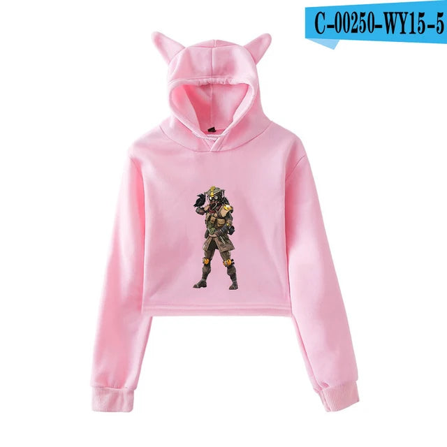 Apex Legends Print Cat ears Hoodies