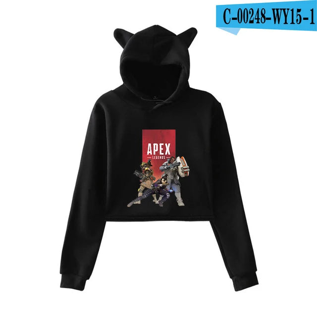 Apex Legends Print Cat ears Hoodies