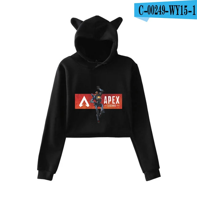 Apex Legends Print Cat ears Hoodies