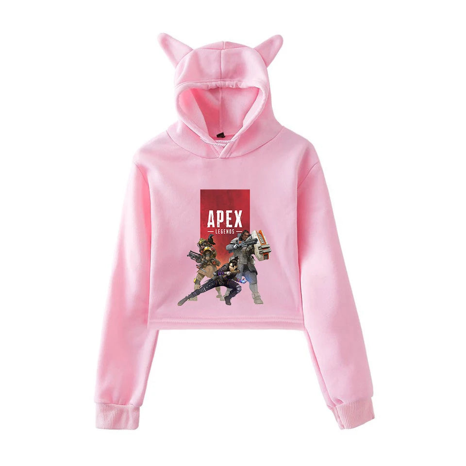 Apex Legends Print Cat ears Hoodies