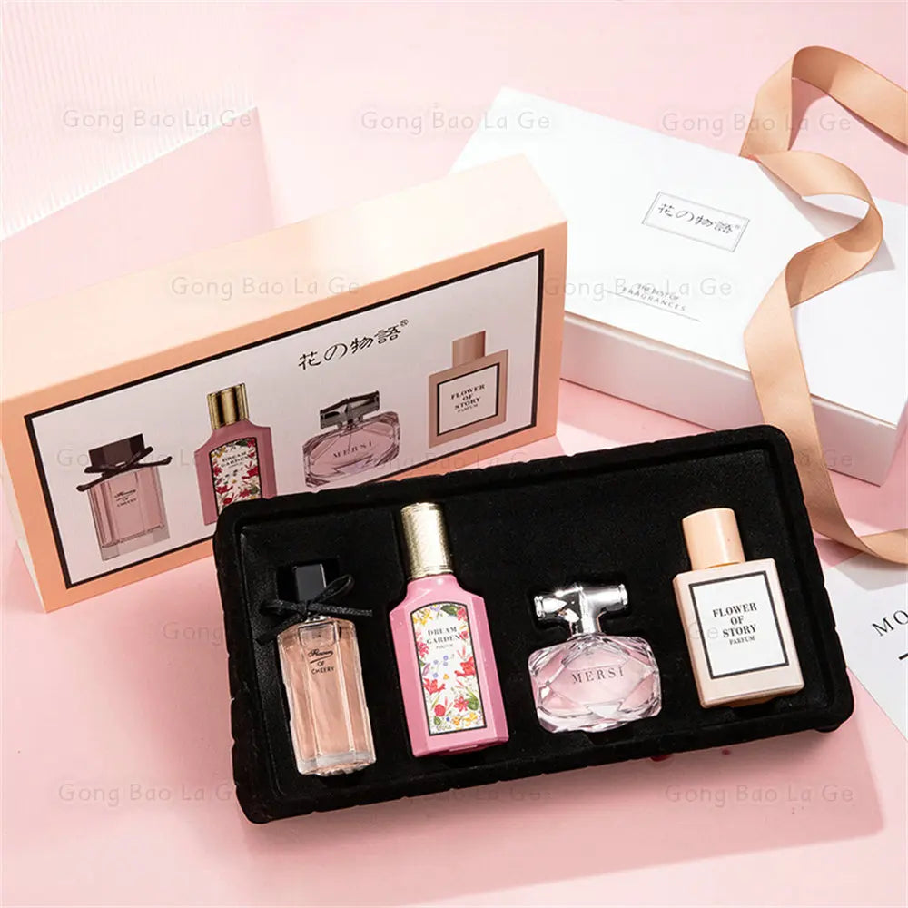 Brand Women Perfume Floral Scent Gift Box 110ml Four Piece Set