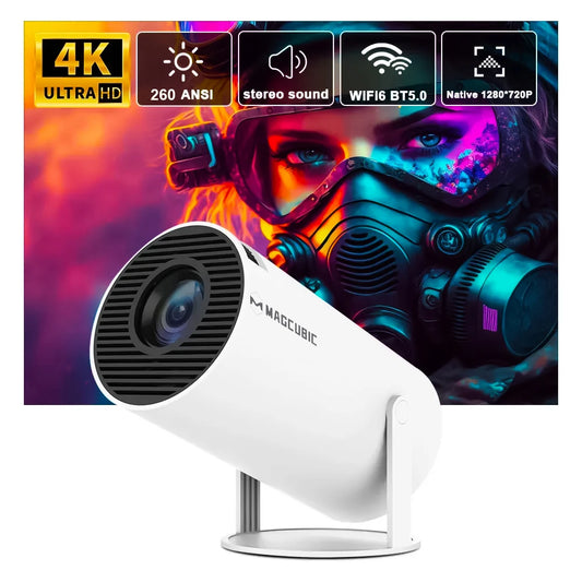 Transpeed 4K Wifi6 Projector: Android 11, 260 ANSI, BT5.0