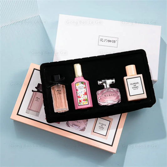 Brand Women Perfume Floral Scent Gift Box 110ml Four Piece Set