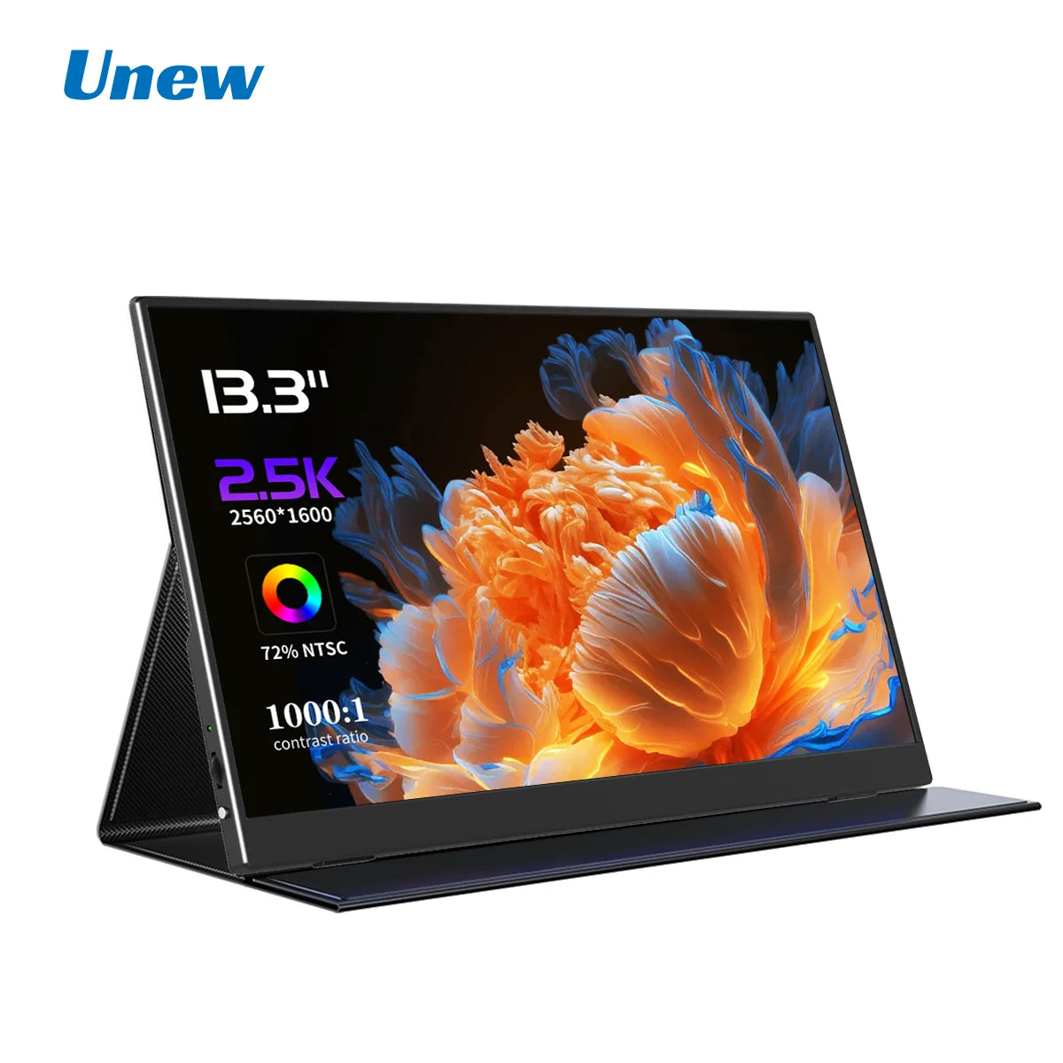 13.3-inch 2.5K 1080P portable monitor, external display for gaming, laptop, PS3/PS4, Switch, mini PC, and tablet.