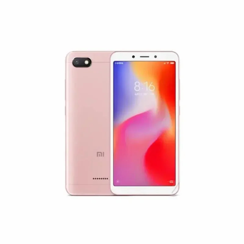 Original Xiaomi Redmi 6A smartphone, 3GB RAM, 32GB storage, unlocked with Android and Google Play, global firmware.