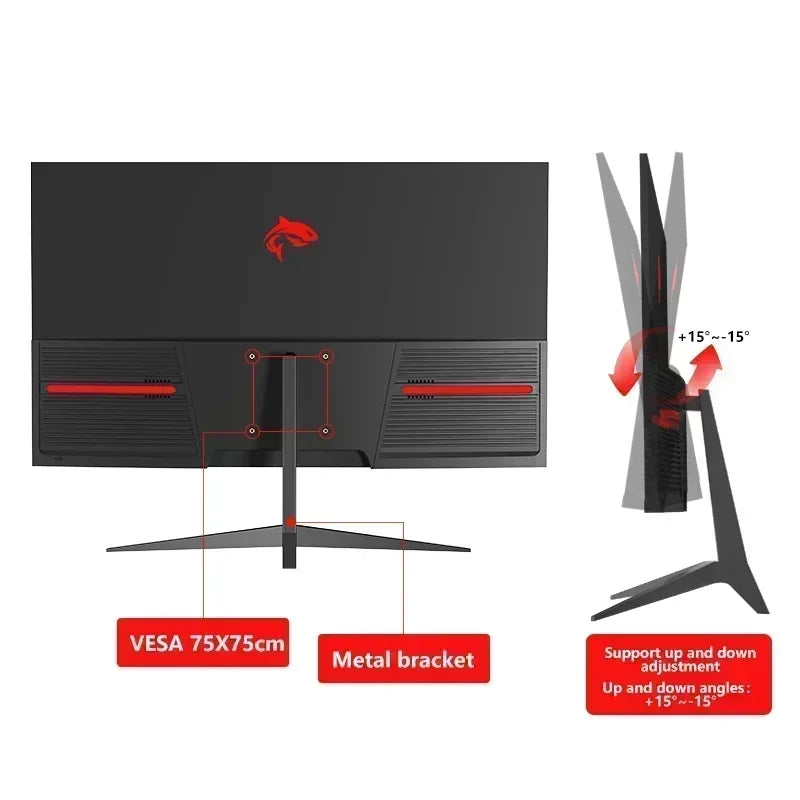 24-inch curved gaming monitor, 1920x1080p, 165Hz, HDMI-compatible for PCs and laptops.