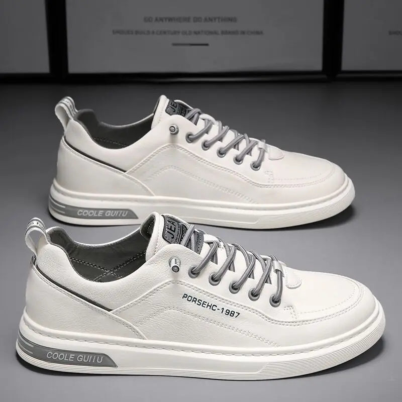 Rollstep Breathable White Casual Sneakers